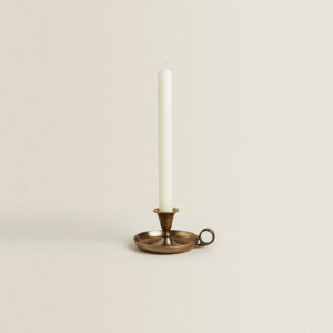 Brass Chamberstick Candle